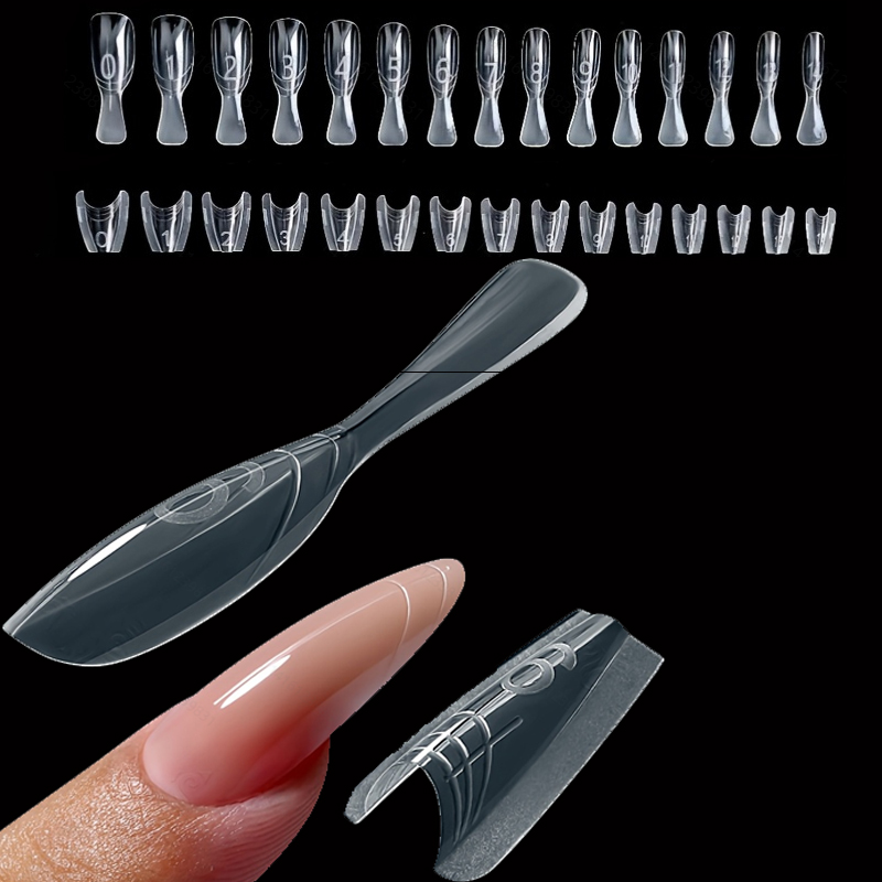 Resin Art Template - 240 Stück Dual-Form Nagelformen - Nagelschablonen,