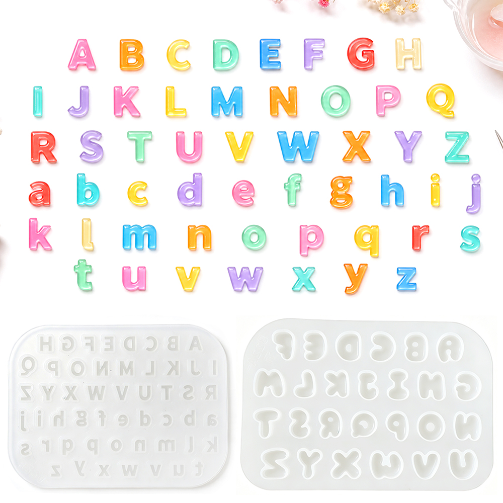 Resin Art Alphabet - S0321 Mini-Silikonform für DIY Kristall-Epoxidharz Groß-