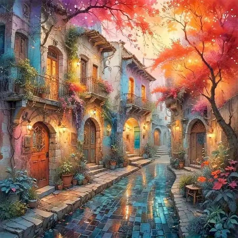 Resin Art Wallpaper - RUOPOTY 5D Diamantmalerei Wandkunst Dekorative Gemälde