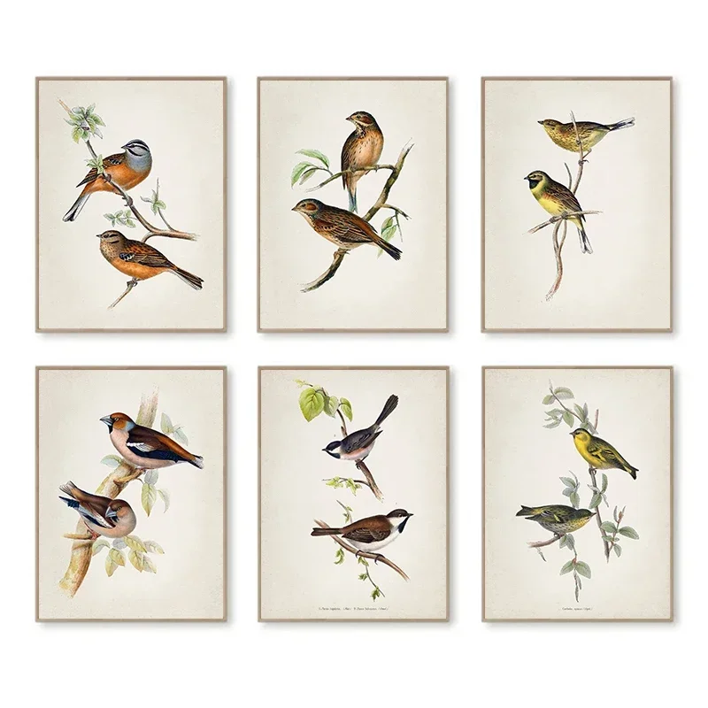 Resin Art On Canvas - Wandkunst im Vintage-Stil: Der Vogel steht