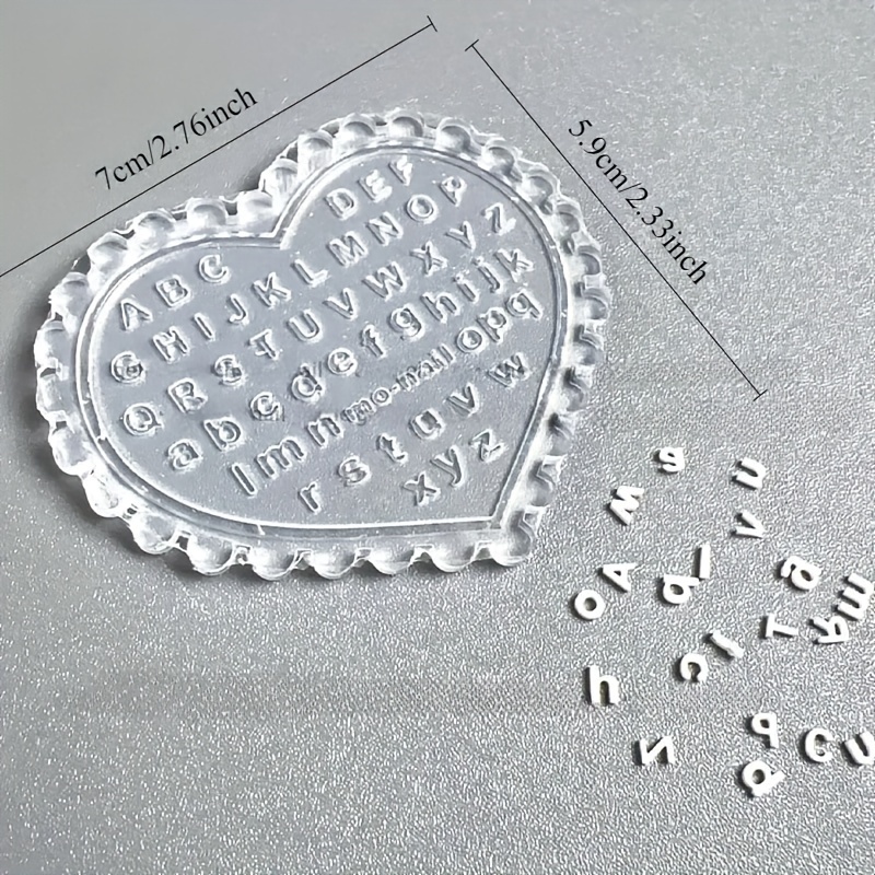 Resin Art Template - 1 Stück selbstgemachte Nagelkunst-Buchstabenform, Schnitzset mit