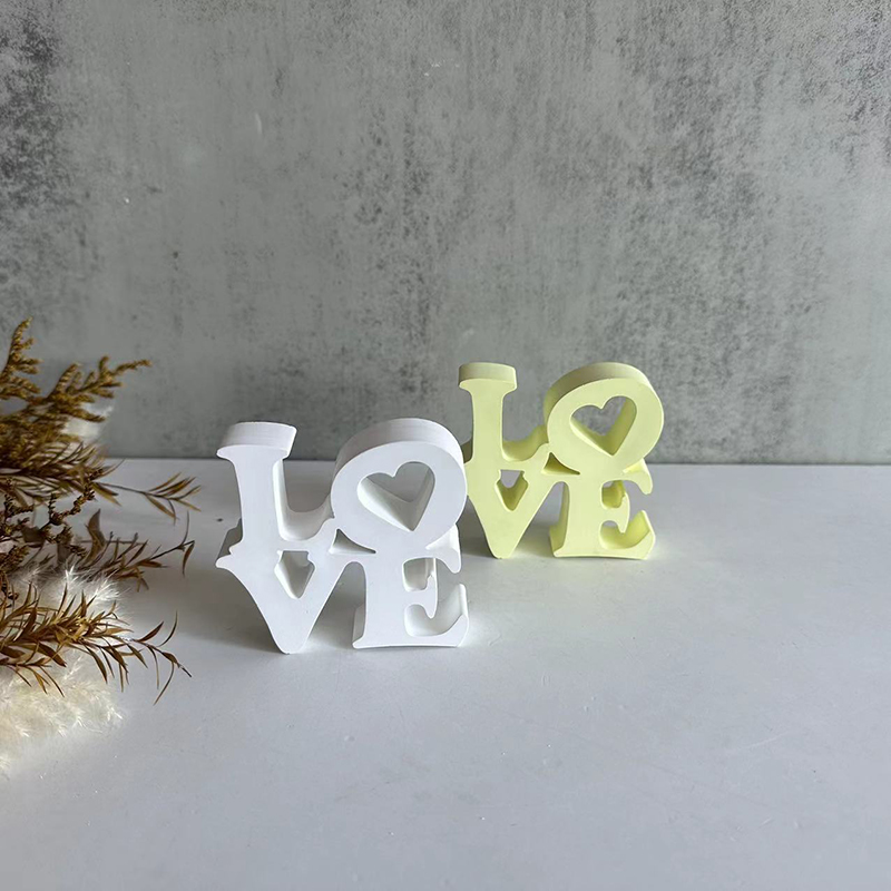 Resin Art Alphabet - Buchstabe LIEBE Silikonform DIY Epoxidharz Valentinstag