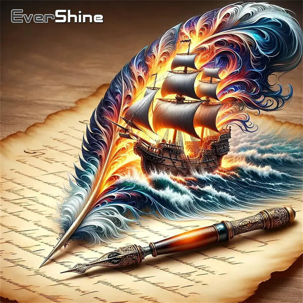 Resin Art Wallpaper - Evershine Diamant-Gemälde, Hund, Tier, Cartoon, komplett,