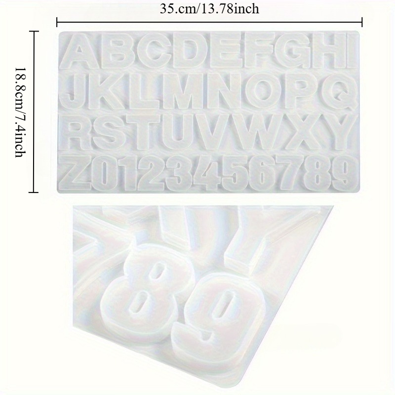 Silikonform für Buchstaben von – Resin Art Alphabet Bewertung und Preis