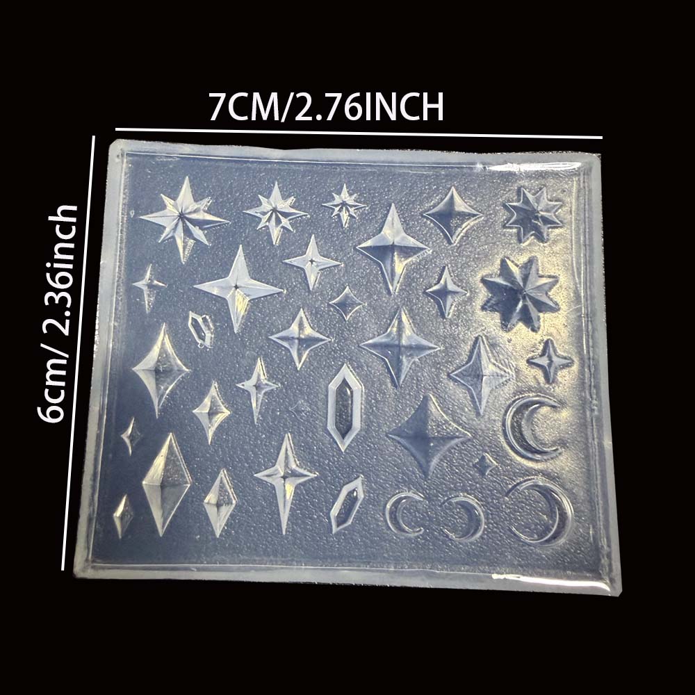 Himmelsstern-Mond-Diamant-Sili – Resin Art Template Bewertung und Preis