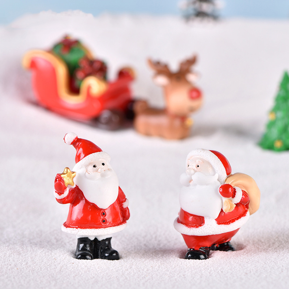 1pc Harz Santa Claus Ornament  – Xmas Resin Art Bewertung und Preis