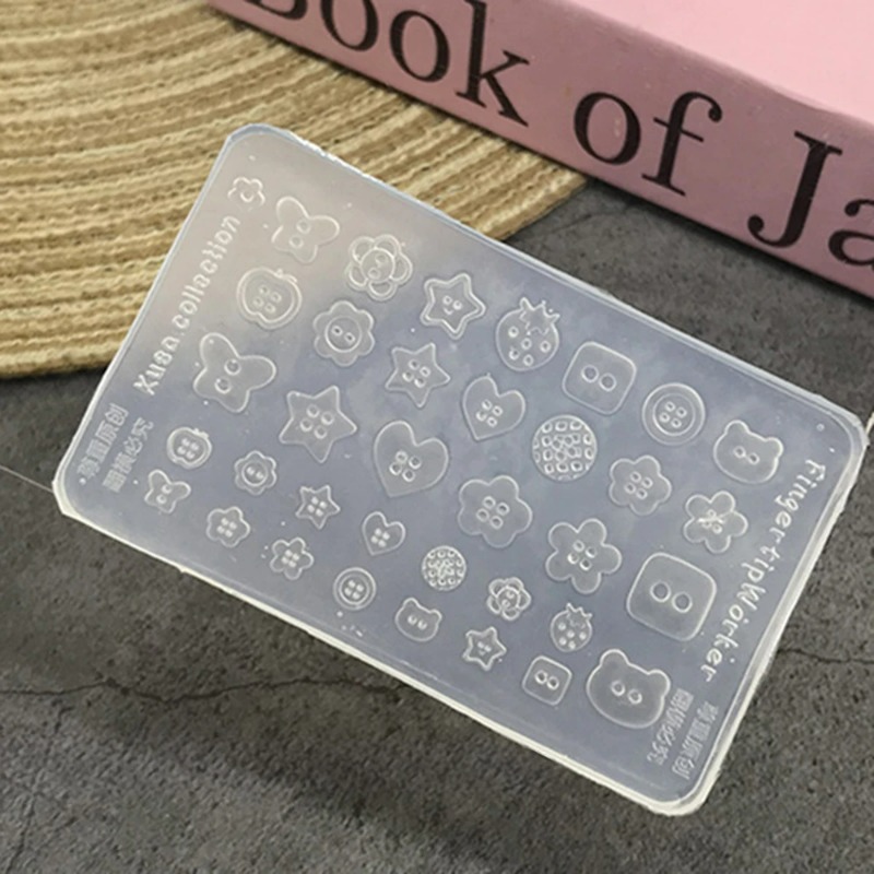 3D-Silikon-Nagelform mit Knopf – Resin Art Template Bewertung und Preis