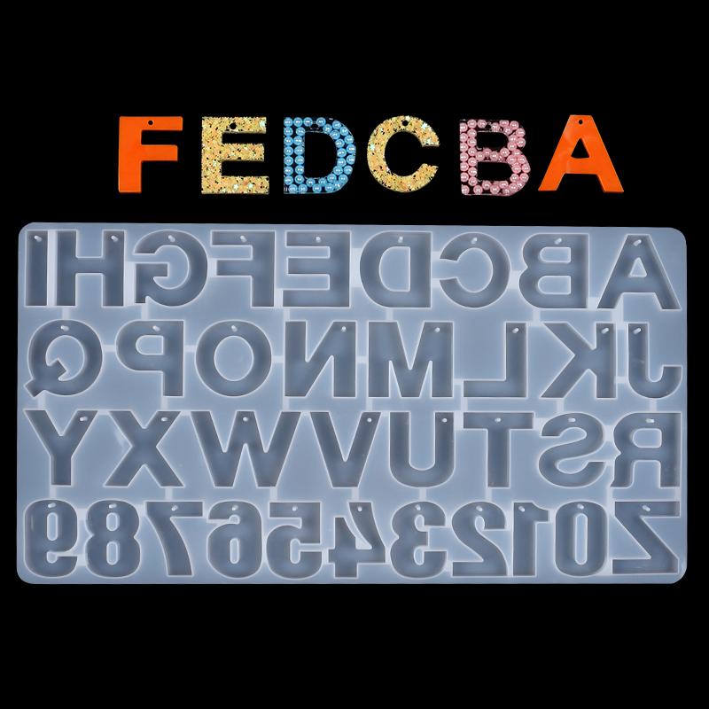 Buchstaben Zahlen Schlüsselanh – Resin Art Alphabet Bewertung und Preis