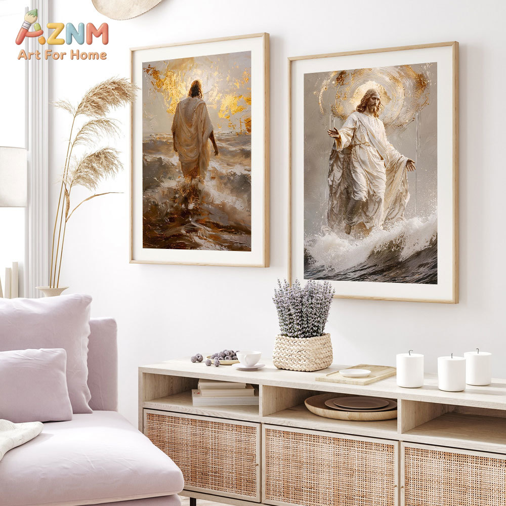 AZNM Jesus Christus Leinwanddr – Resin Art On Canvas Bewertung und Preis