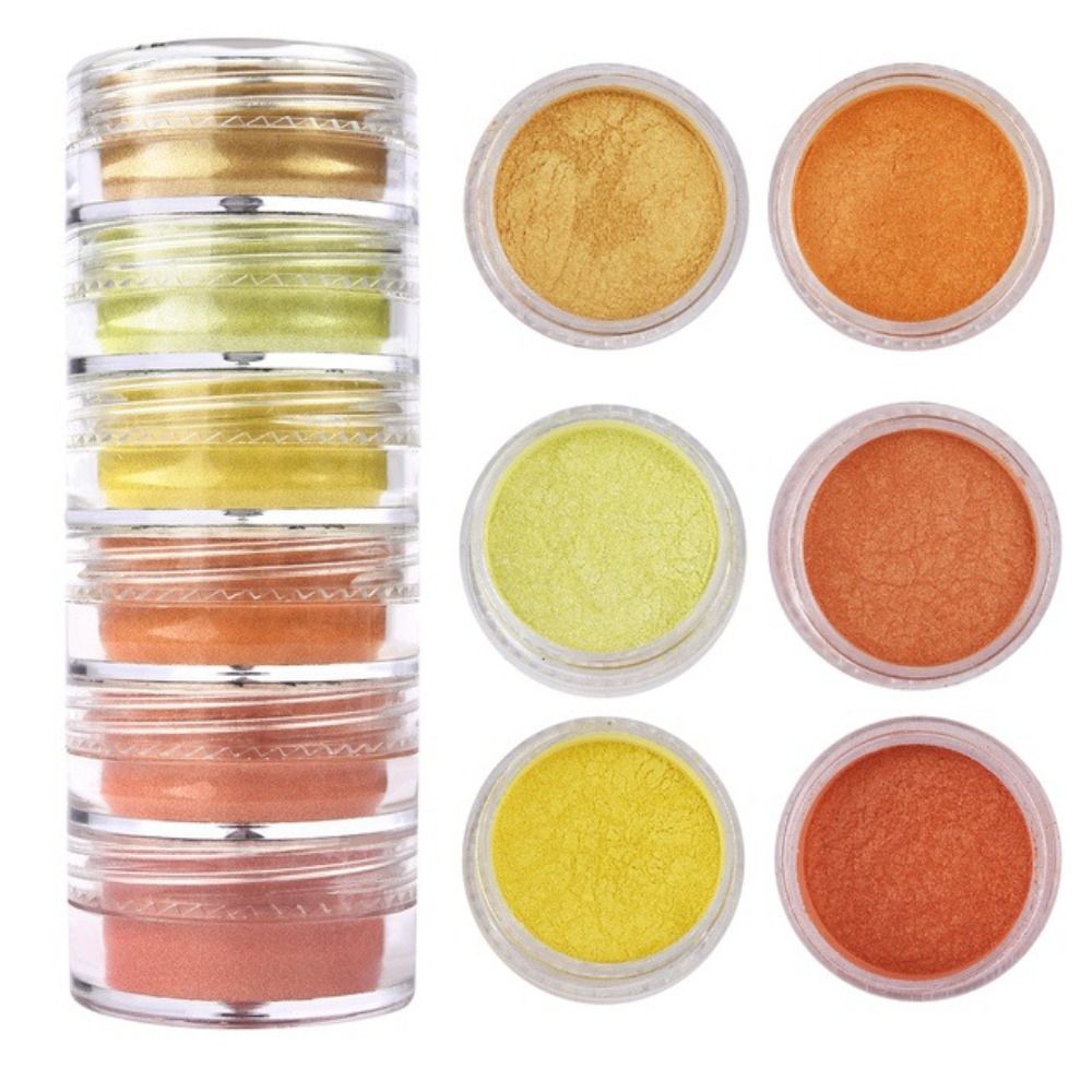 6 Farben/Set Glitzer-Mica-Pulv – Pearl Powder Resin Bewertung und Preis