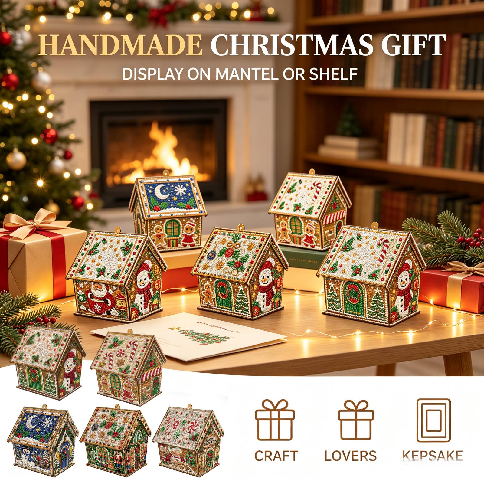 DIY Holz-Weihnachtshaus Diaman – Xmas Resin Art Bewertung und Preis