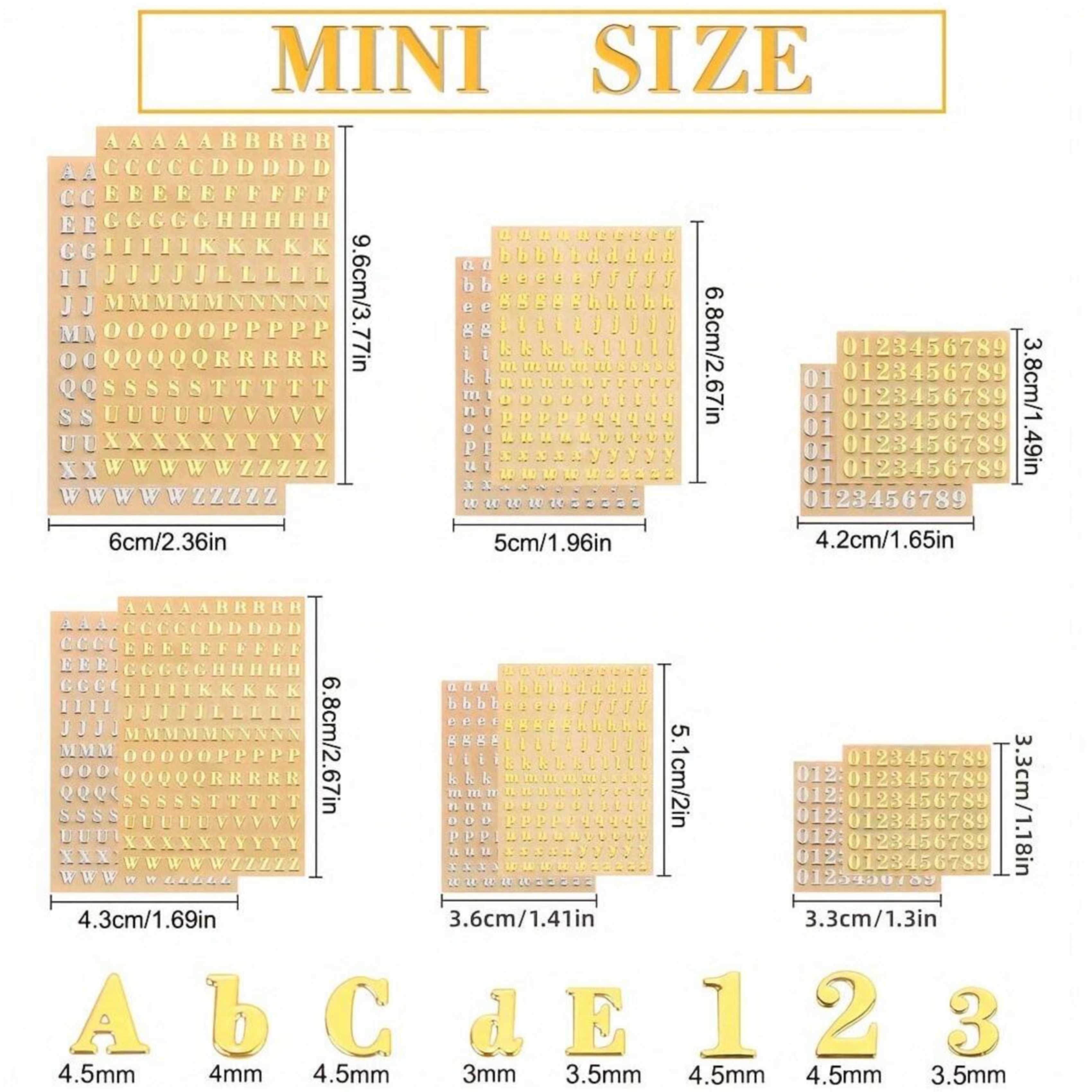 12 Buchstaben-Harzaufkleber, M – Resin Art Alphabet Bewertung und Preis