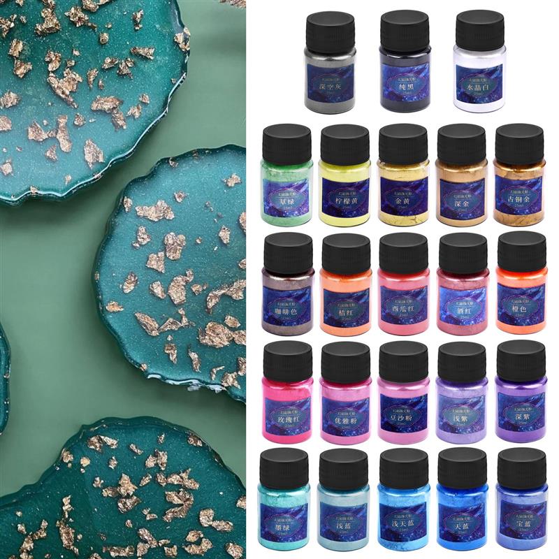 24 farben Epoxy Harz Farbstoff – Pearl Powder Resin Bewertung und Preis