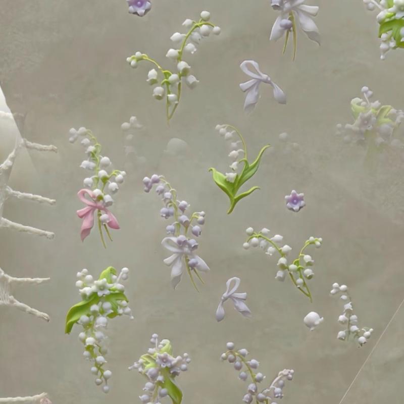 Blumen Serie 3D gebogene Nagel – Resin Art Template Bewertung und Preis