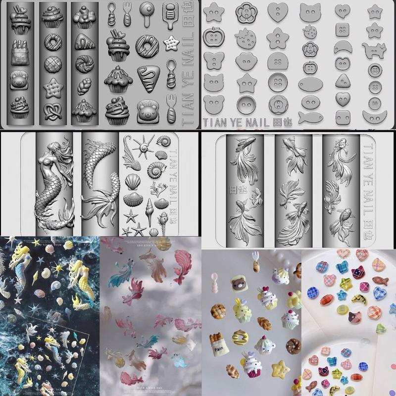 3D Weiche Silikon-Nagel-Schabl – Resin Art Template Bewertung und Preis