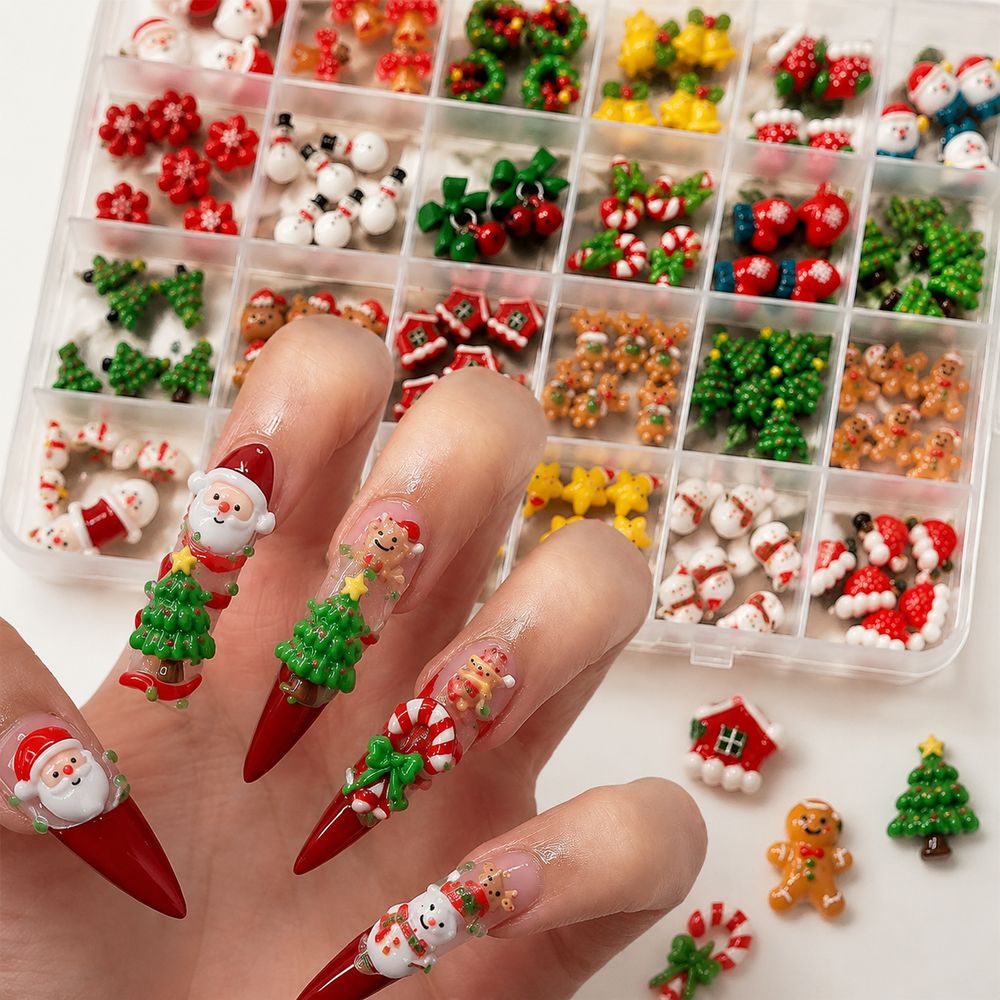 Weihnachtszeit-Harz-Nagelcharm – Xmas Resin Art Bewertung und Preis