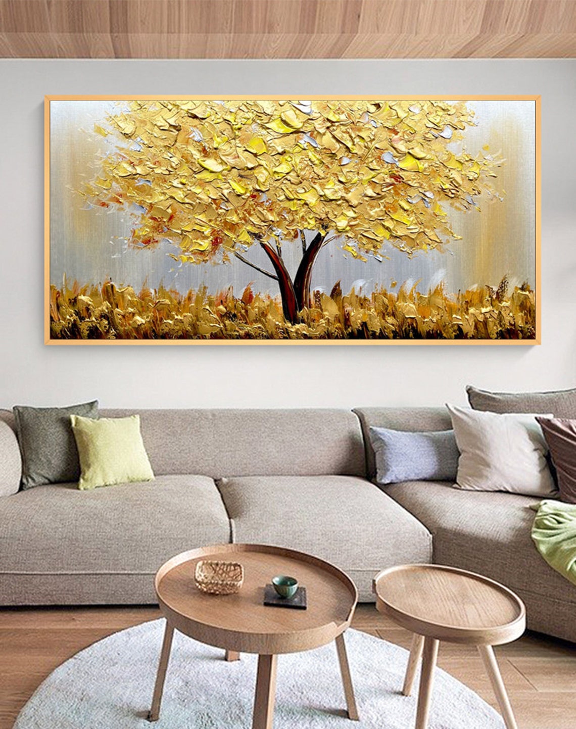 Blühender Goldbaum auf Leinwan – Resin Art On Canvas Bewertung und Preis