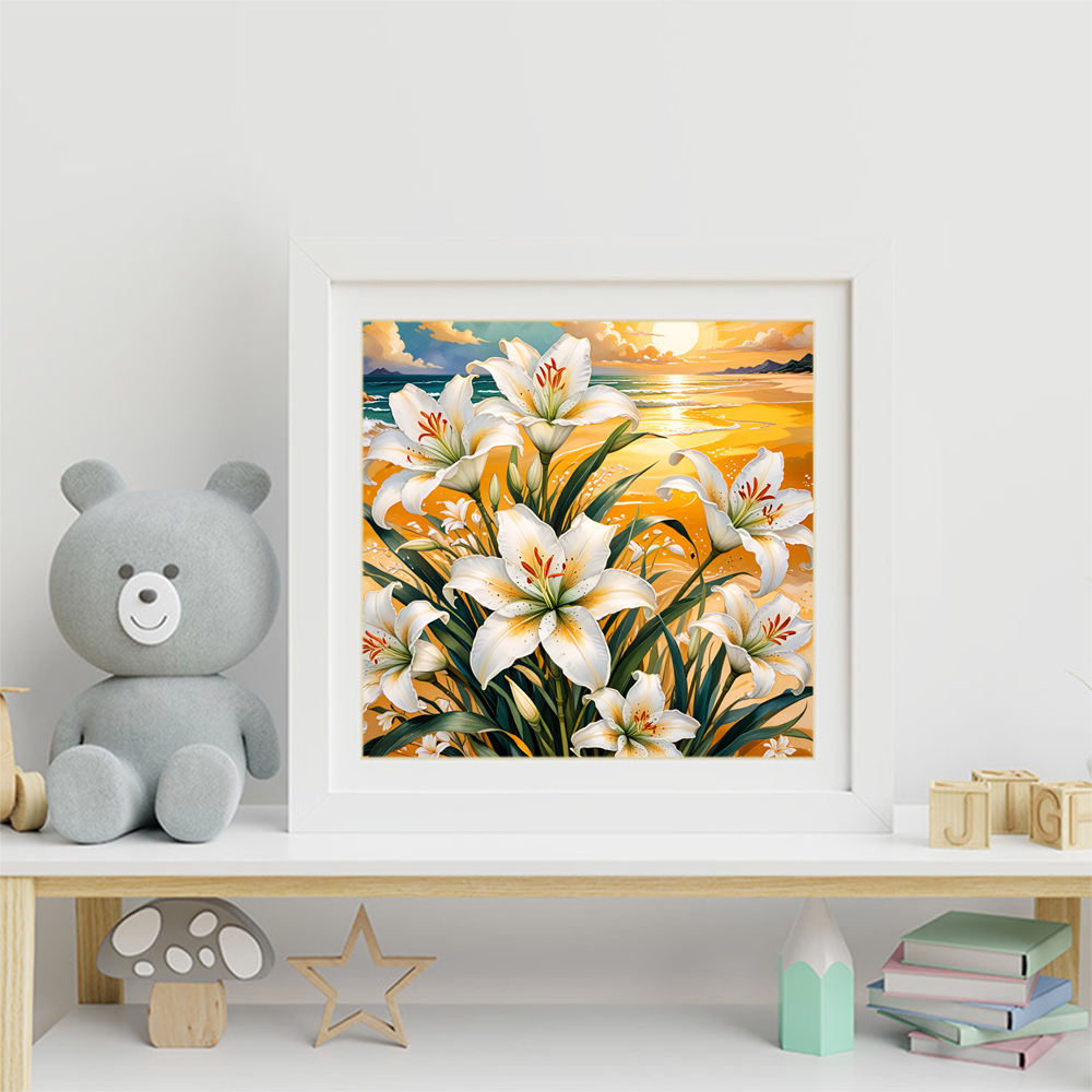 Evershine Lilien-Diamantmalere – Resin Art Wallpaper Bewertung und Preis